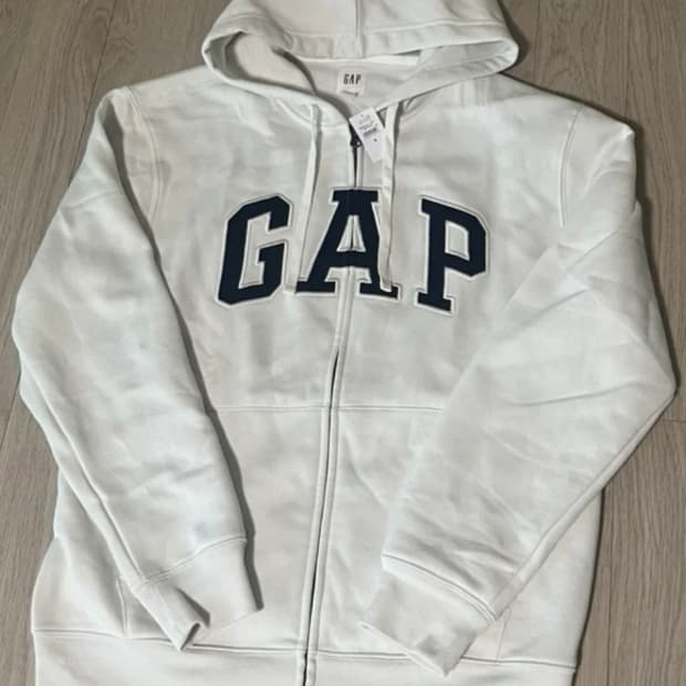 새상품 갭 후드집업 남녀공용 스톤베이지 S