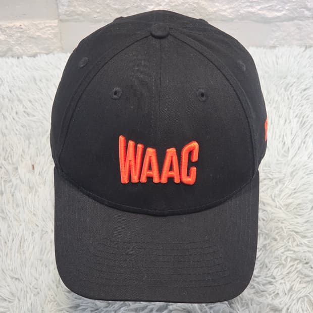L8-6:WAACx뉴에라 9FORTY 골프캡 블랙 오렌지(약 56-59