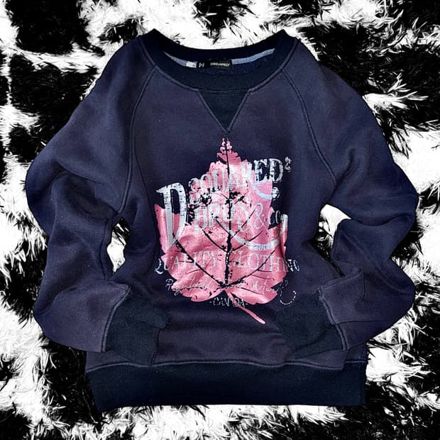 DISQUARED2 프린팅 맨투맨 티셔츠