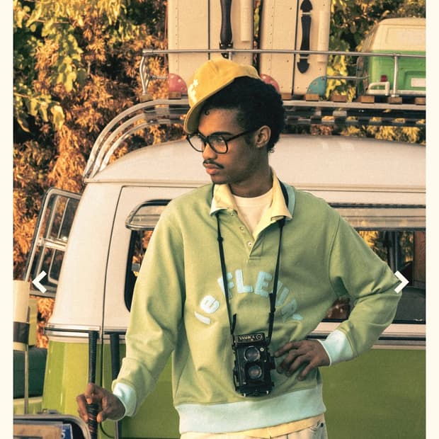 르플레르 캡 노란색