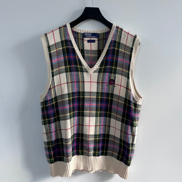 00s 폴로 골프 로고 니트 베스트 (va.106)