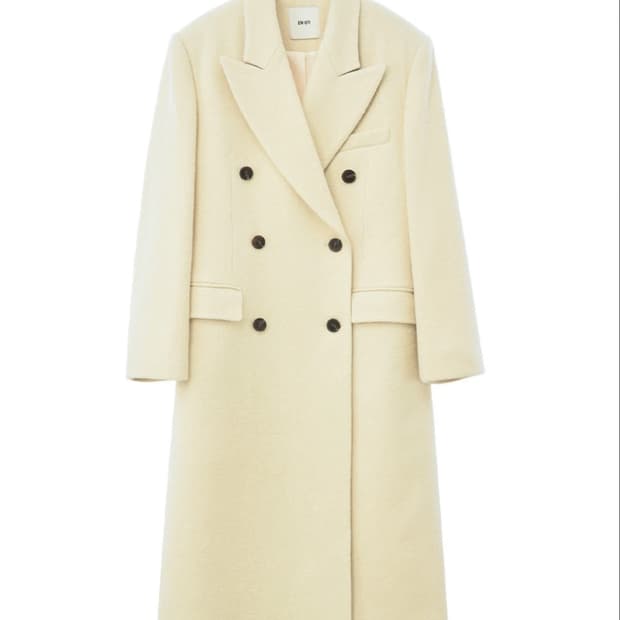 엔오르 더블브레스트 테일러 코트 YELLOW