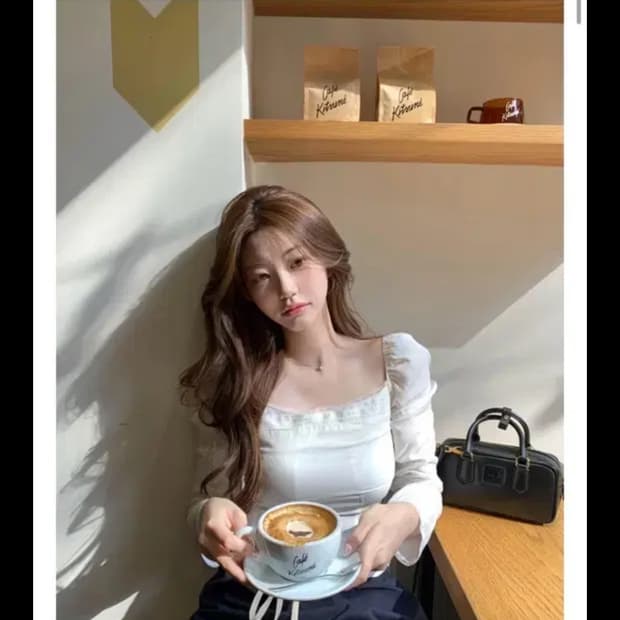 제니오 클린레이스 블라우스 