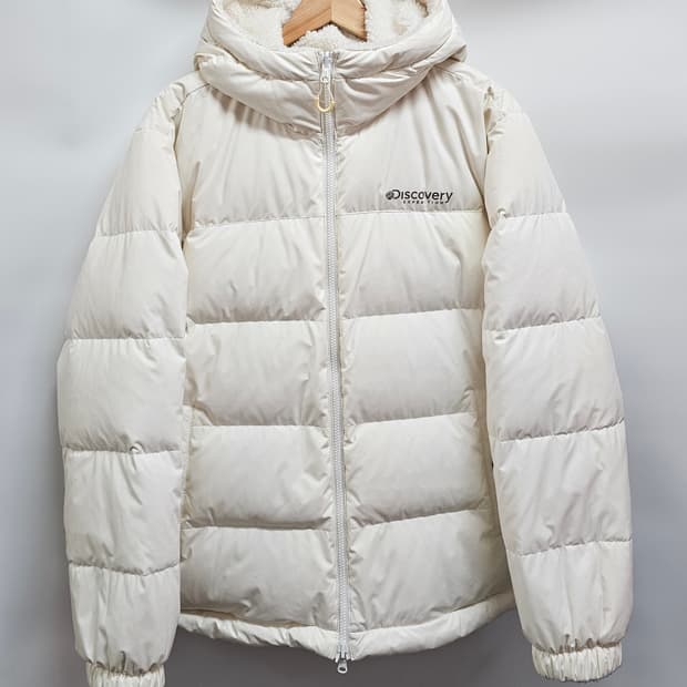 디스커버리 양면 플리스 덕다운패딩 105