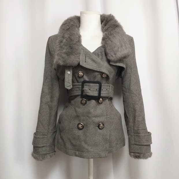 빈티지 코트 오네갸루 히메로맨틱 긱시크 공겜여주 헤이세이 y2k자켓 펑크