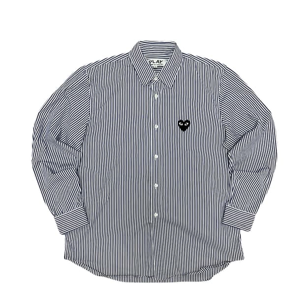 꼼데가르송 블루 스트라이프 셔츠(M)