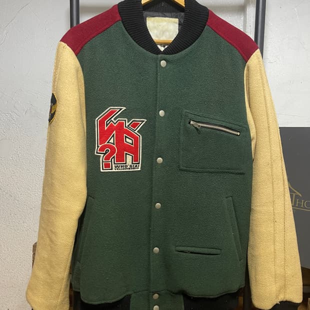 빈티지 울 바시티 자켓