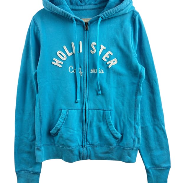 홀리스터 블루 아치로고 후드집업1515