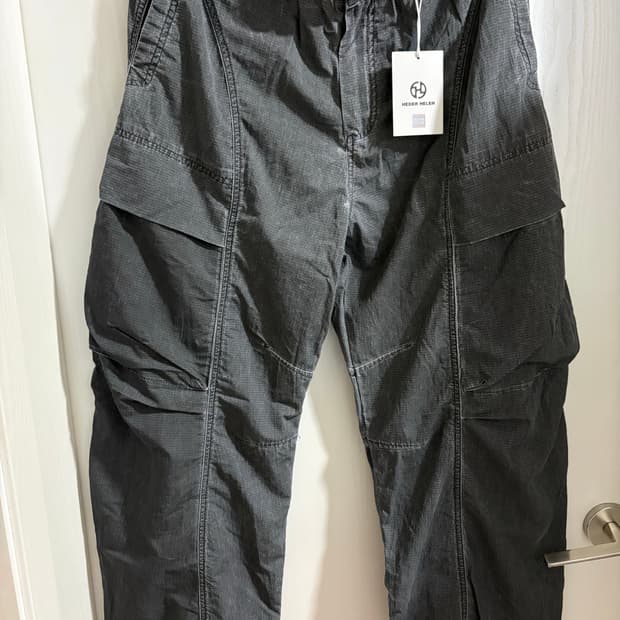 헤더헬렌 밴딩 커브드 팬츠 블랙