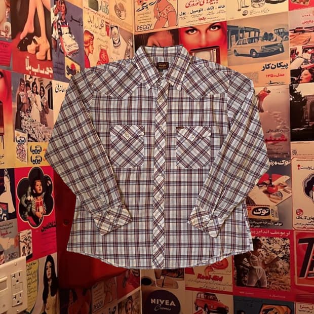 랭글러 체크 포켓 셔츠 (Man 2XL) AB1703