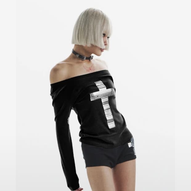 KAIYA SILVER CROSS LONG SLEEVE