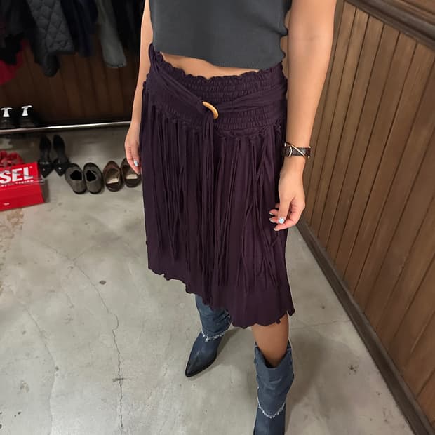 HIKARI tessle belt skirt