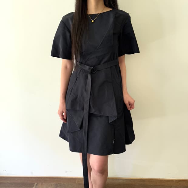질샌더 네이비 jil sander navy 벨트 원피스