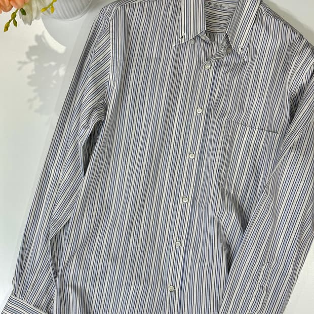 로로피아나 마글리아 아이보리 스트라이프 셔츠