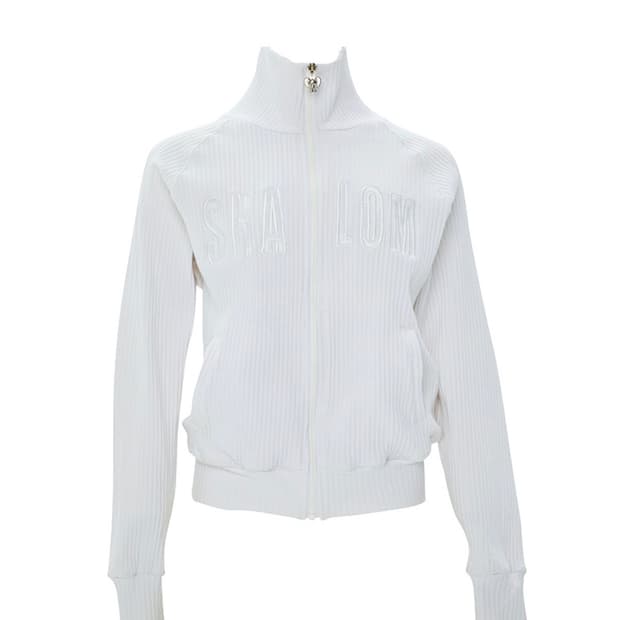 샬롬클럽 집업 화이트