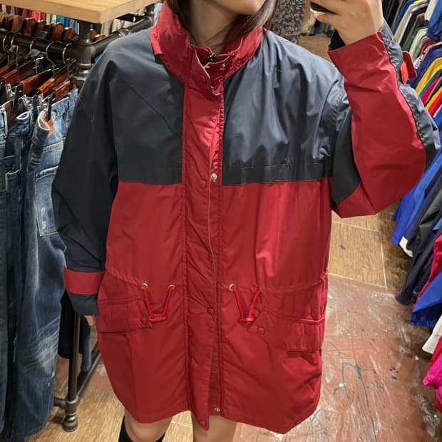[HI] 라코스테 바람막이 네이비 레드