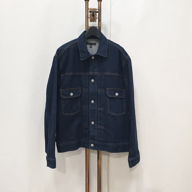 유니클로 데님 스판 청자켓 100