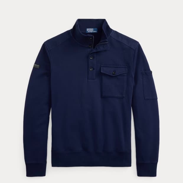 폴로 플리스 루프백 유틸리티 스웨트셔츠 