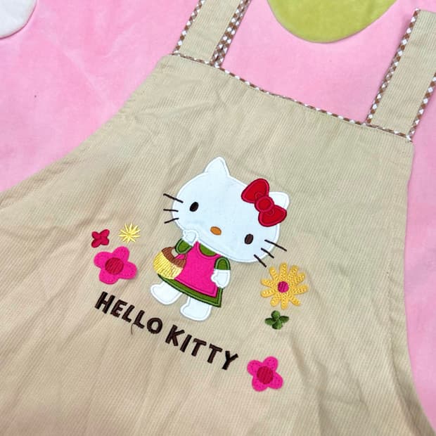 산리오 공식 정품 헬로키티 앞치마 빈티지