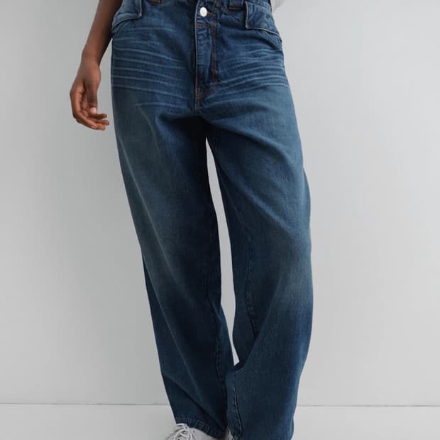 기마구아스 백 버클 데님팬츠 새상품