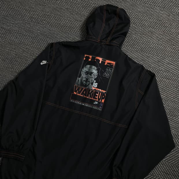 90s 나이키 올드스쿨 알론조 모닝 빅로고 박시핏 바람막이y 4322