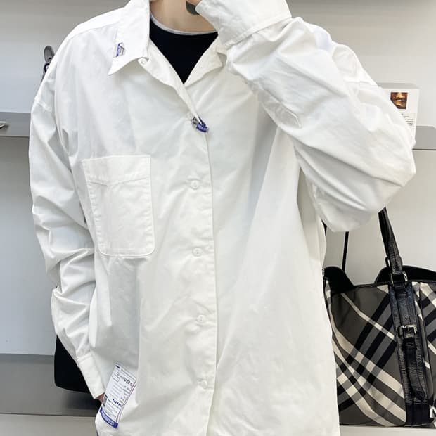 메종 미하라 야스히로 옥스포드 롱슬리브 셔츠