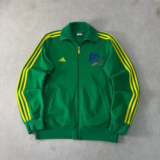 100 아디다스 브라질 카카 그린 트랙탑 져지