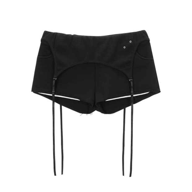 41pray Layered Shorts Black