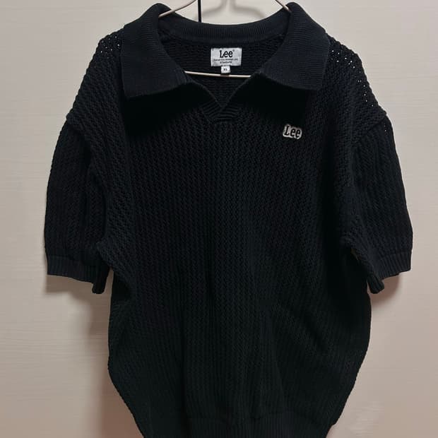 Lee 폴로 니트 블랙 XL