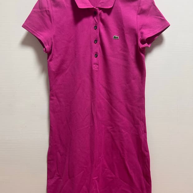 라코스테 여성 폴로 원피스 34 핑크