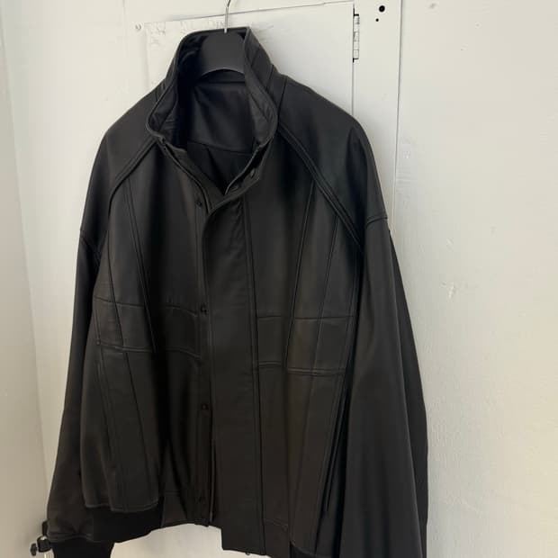 준지 레더 자켓