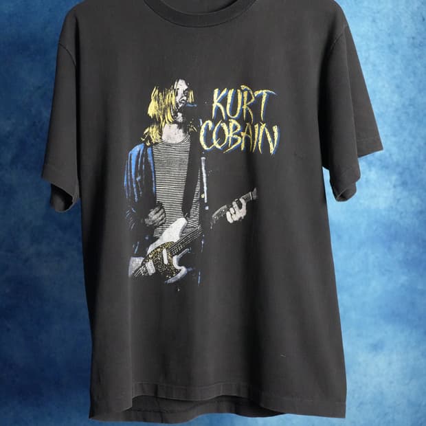(XL) 90s 커트코베인 빈티지 밴드티셔츠