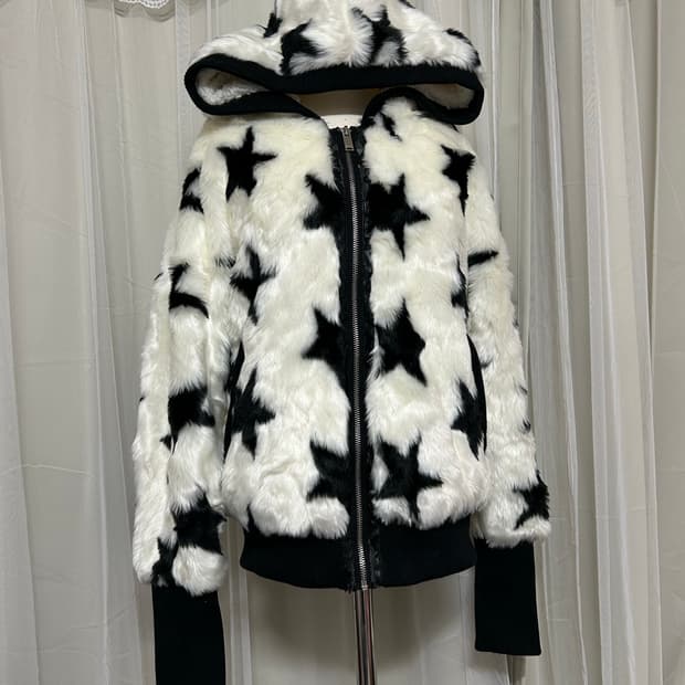 Soup 별패턴 후드퍼자켓 데드스탁