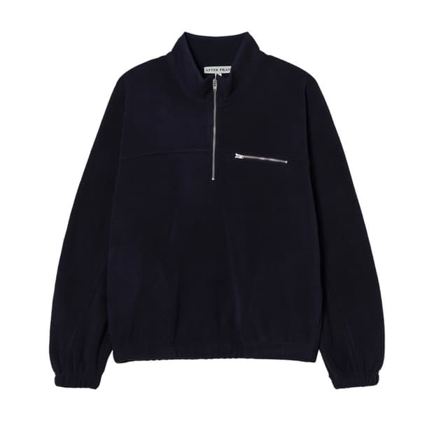 [M] 애프터프레이 트레일 하프 집업 플리스 네이비