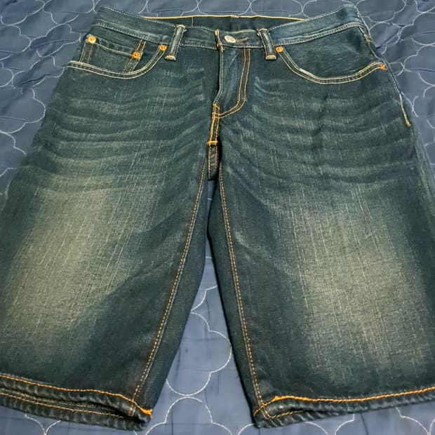 (빈티지) 리바이스 502 PCL16B 워싱 하프팬츠 (28)