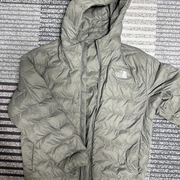 노스페이스 리버시블 경량패딩 그레이 L
