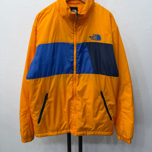 정품) 노스페이스 옐로우 경량패딩 100