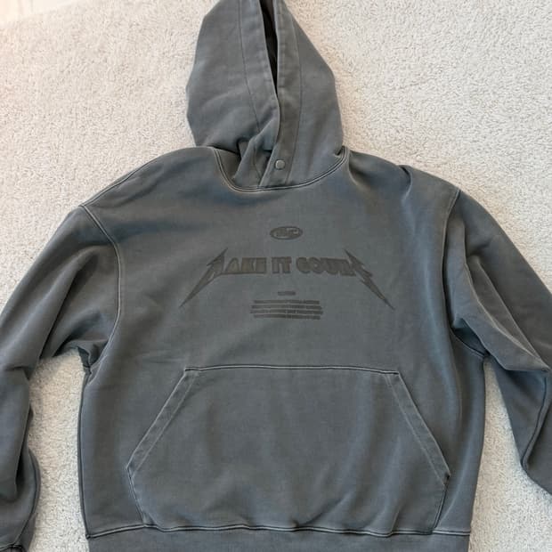 WMC 피그먼트 후드티 100사이즈