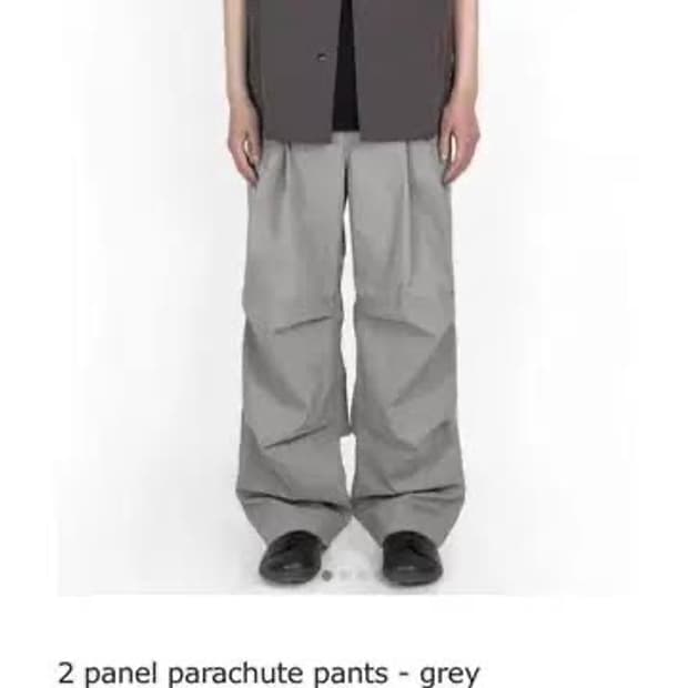 고낙 2패널 파라슈트 팬츠 그레이