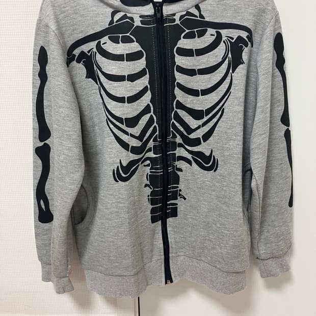 해골 후드집업 스컬 고스펑크 빈티지 긱시크