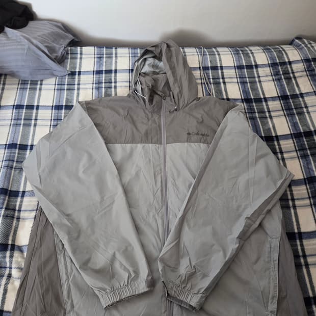 컬럼비아 COLUMBIA 글렌나커 레이크 레인 자켓 1X 그레이 컬러