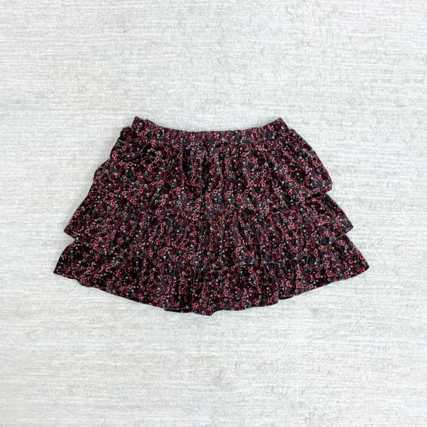 COLZA Pink/Brown Tiered Skirt  