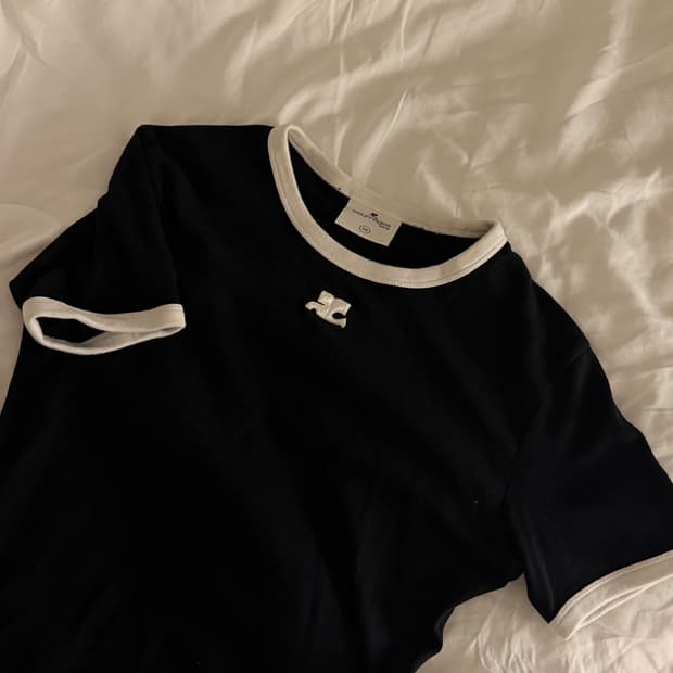 쿠레쥬 꾸레쥬 콘트라스트 반팔 xs