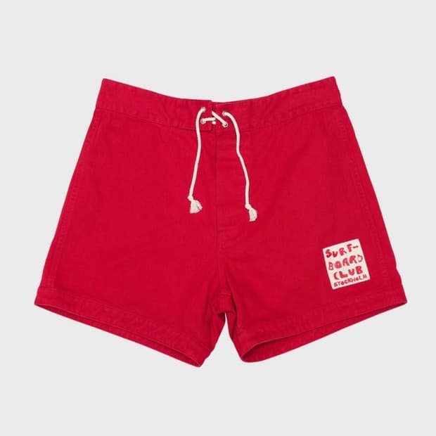 [M] 스톡홀룸서퍼보드클럽 레드 쇼츠