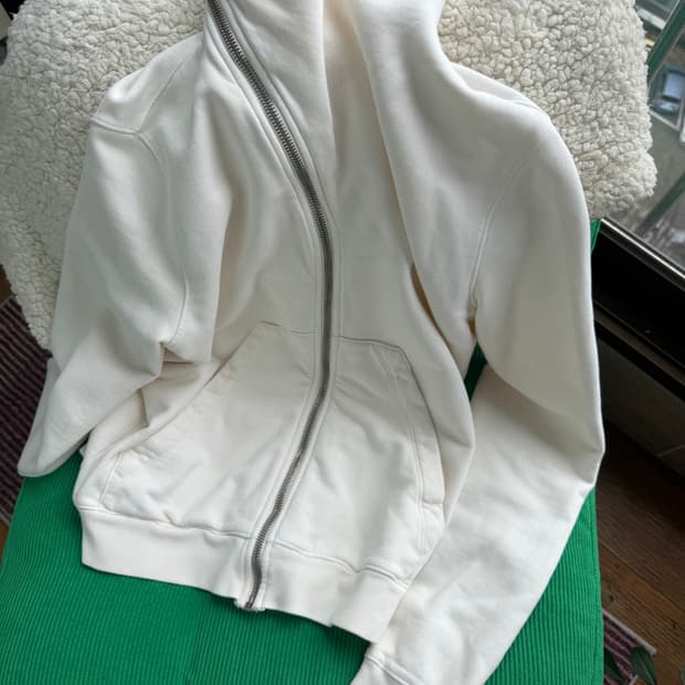 릭오웬스 다크쉐도우 사선 집업 s