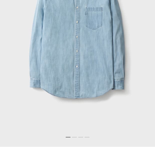 포터리 버튼다운 샴브레이 셔츠 5사이즈 판매