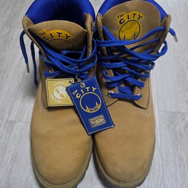 팀버랜드x미첼엔네스 골든스테이트 워리어스 콜라보 부츠 280