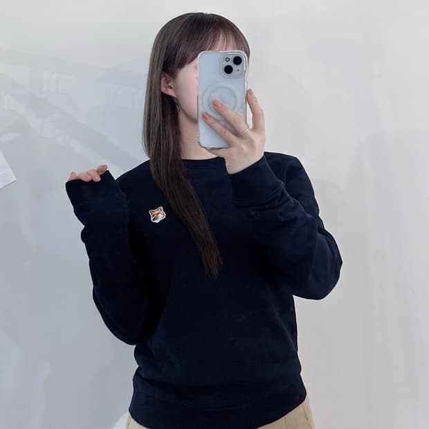 메종키츠네 폭스헤드 맨투맨