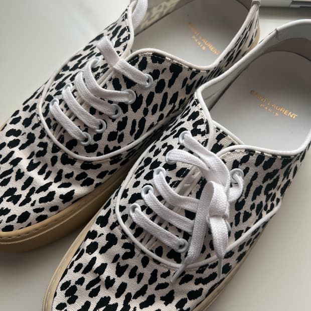 생로랑 레오파드 슈즈 새상품