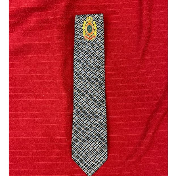 디올 패턴 넥타이 네이비 #csz3057 